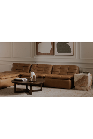 Grid Channeled Ottoman | Novi Living Lino | Oroa.com