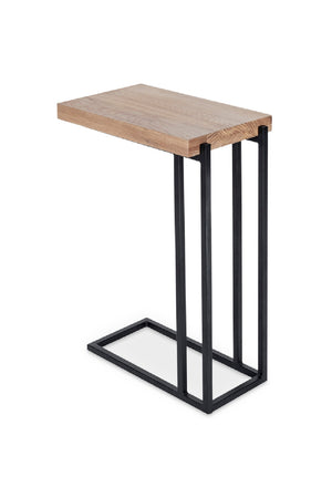 Modern European furniture - C-Shaped Oak Side Table - www.oroa.com