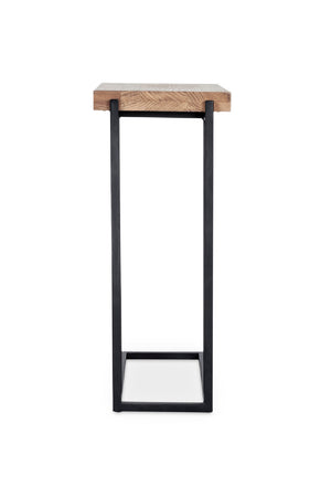 Modern European furniture - C-Shaped Oak Side Table - www.oroa.com