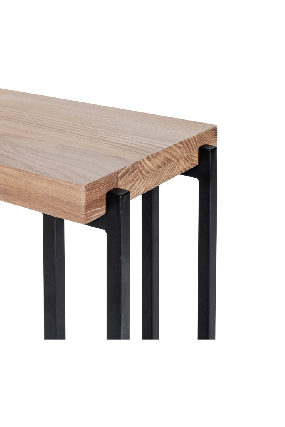 Modern European furniture - C-Shaped Oak Side Table - www.oroa.com