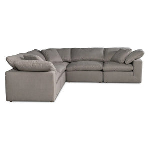   Modern European furniture - Fabric L-Shaped Modular Sofa - www.oroa.com | Oroa.com