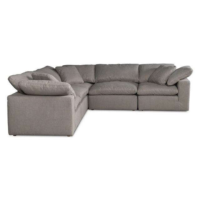 Modern European furniture - Fabric L-Shaped Modular Sofa - www.oroa.com