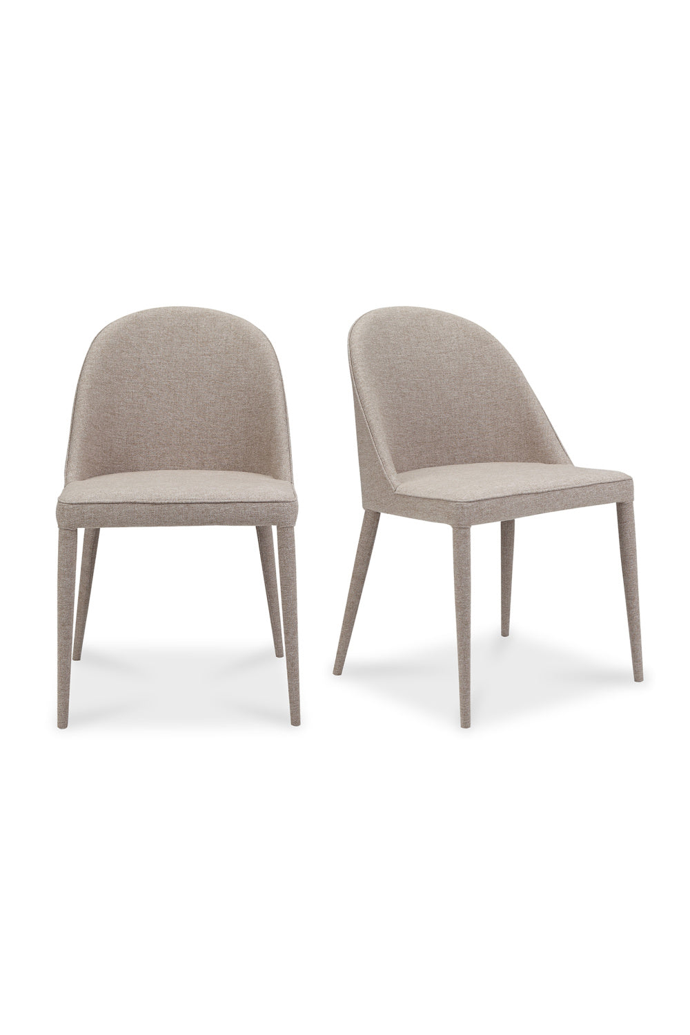 Modern European furniture - Gray Fabric Dining Chairs (2) - www.oroa.com