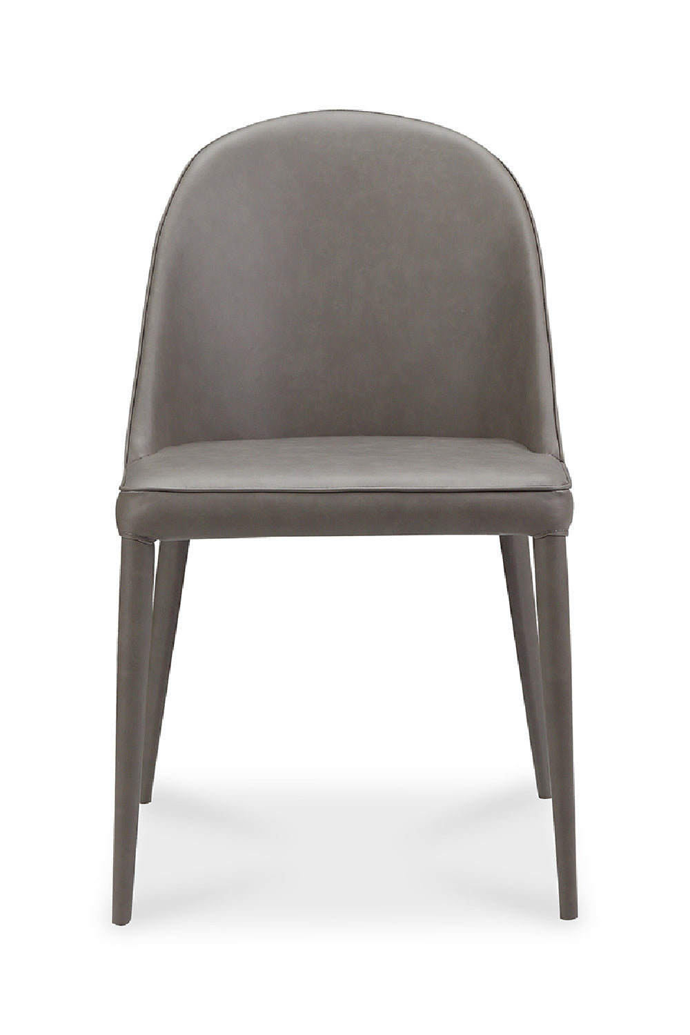 Modern European furniture - Gray Vegan Leather Dining Chairs (2) - www.oroa.com