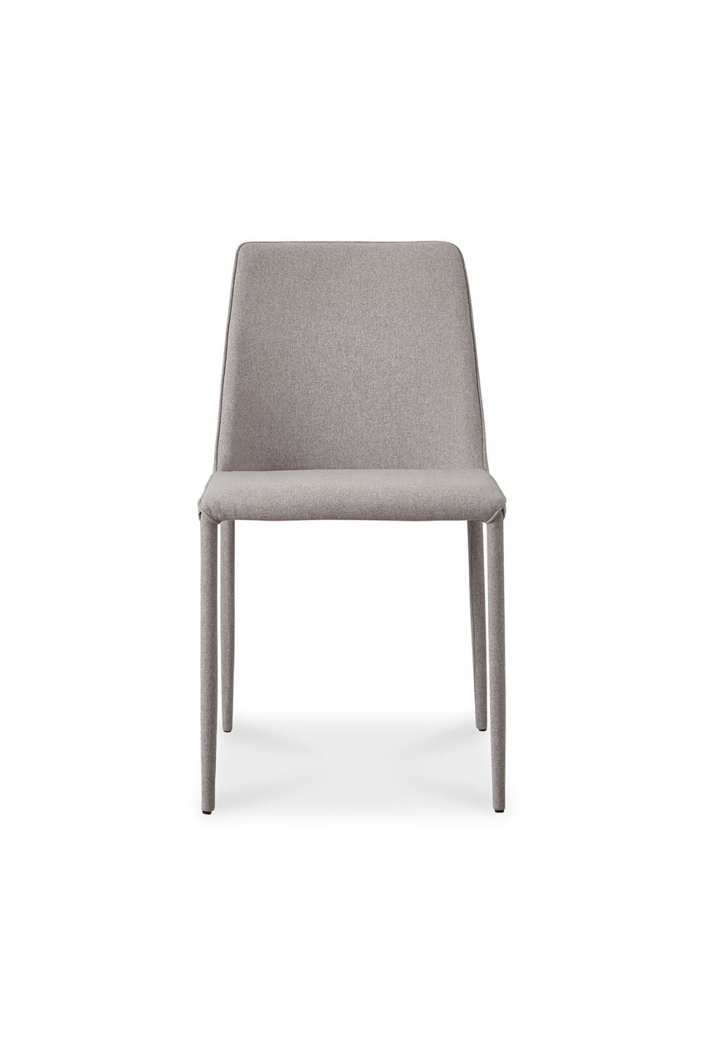 Modern European furniture - Gray Fabric Dining Chairs (2) - www.oroa.com