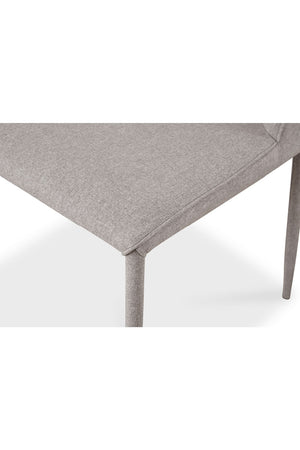Modern European furniture - Gray Fabric Dining Chairs (2) - www.oroa.com