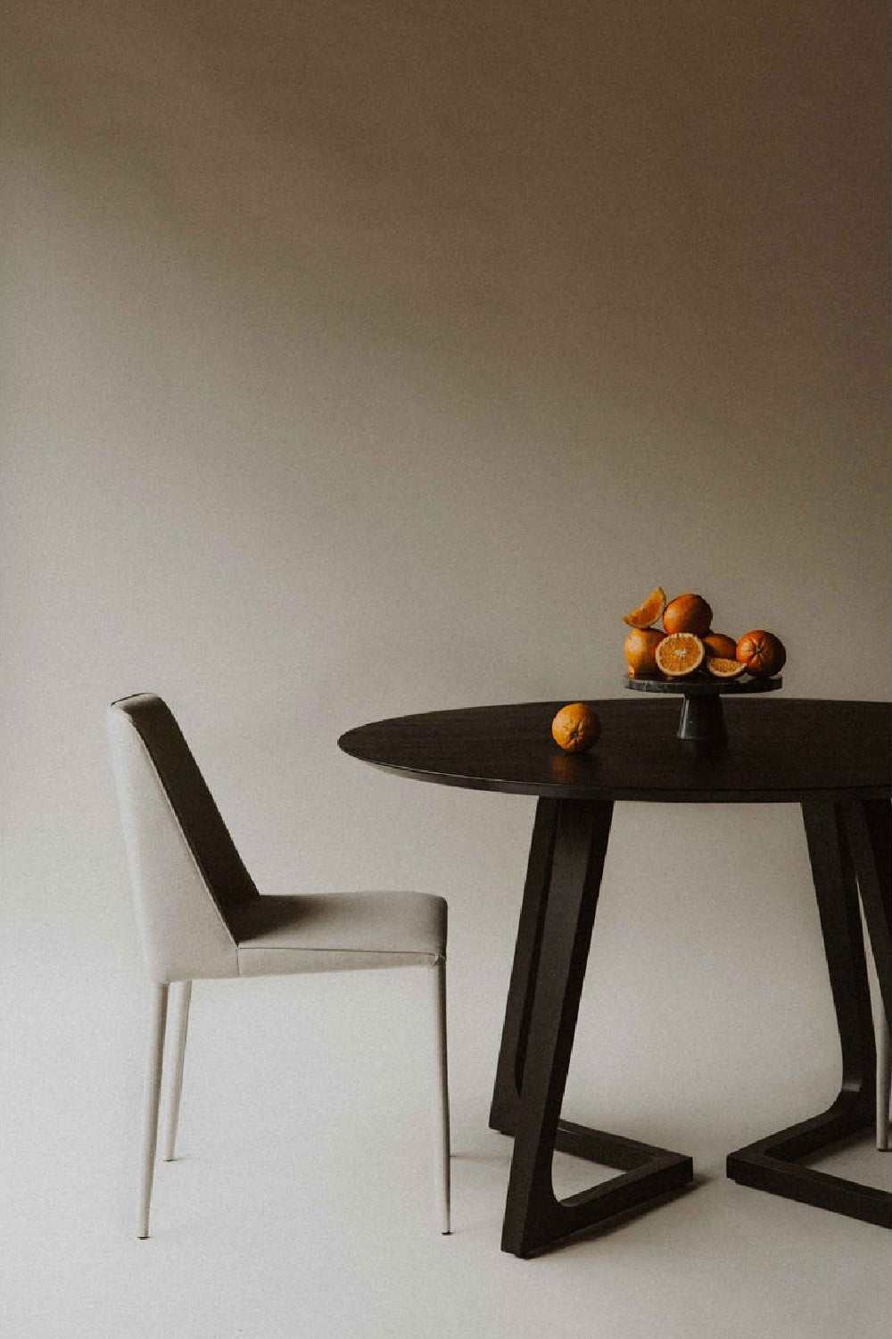 Modern European furniture - Gray Fabric Dining Chairs (2) - www.oroa.com