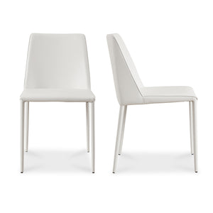 Modern European furniture - Minimalist Vegan Leather Dining Chairs (2) - www.oroa.com