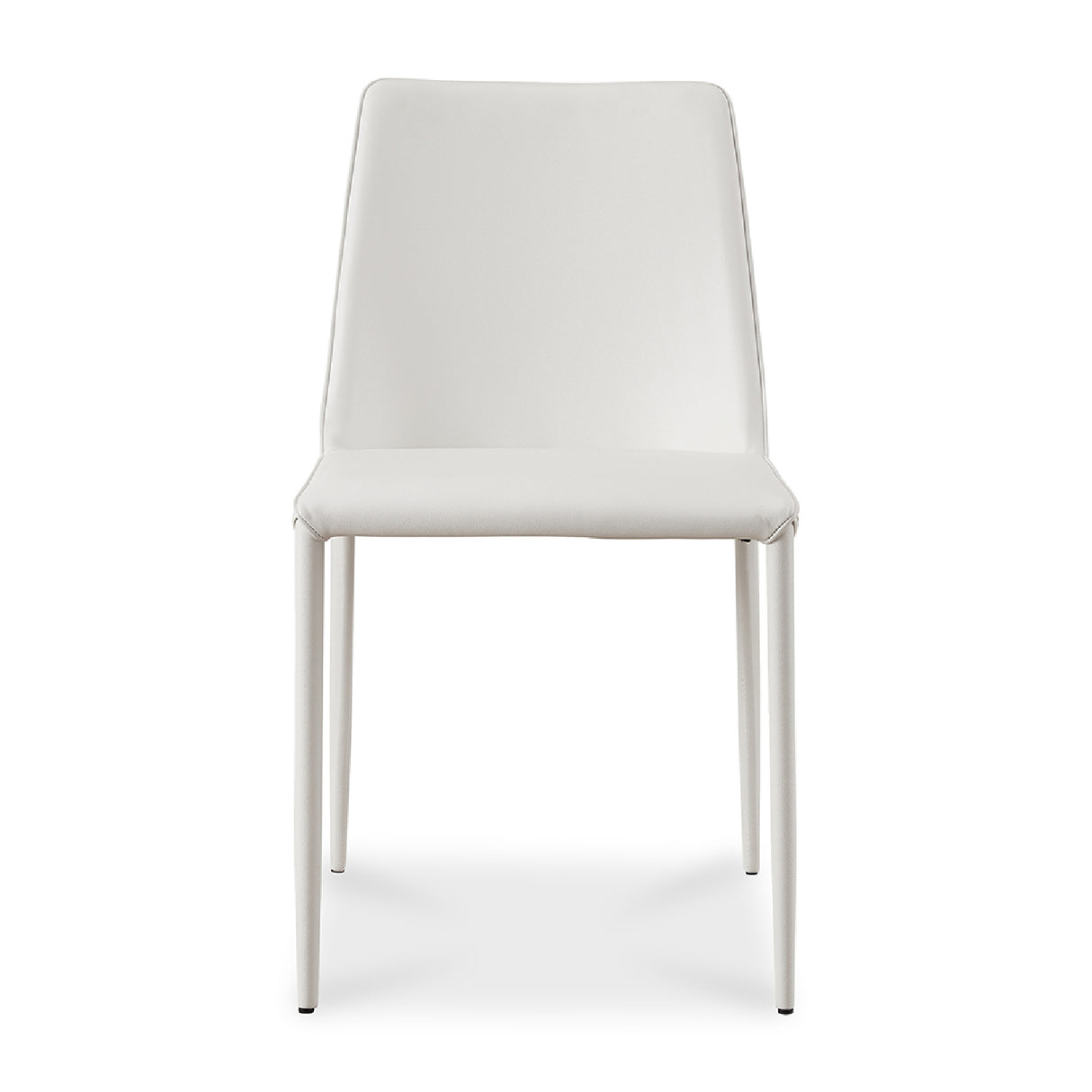 Modern European furniture - Minimalist Vegan Leather Dining Chairs (2) - www.oroa.com