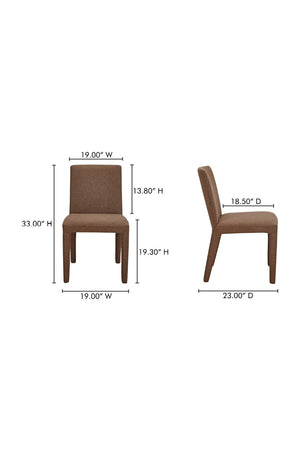 Fabric Upholstered Dining Chairs (2) | Novi Living Monte | Oroa.com