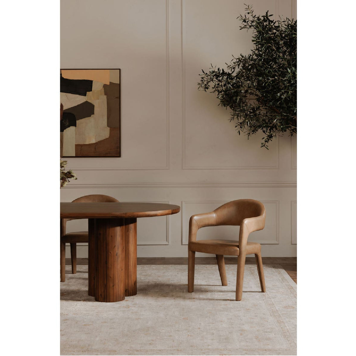 Upholstered Open-Back Dining Chair | Novi Living Martens | Oroa.com