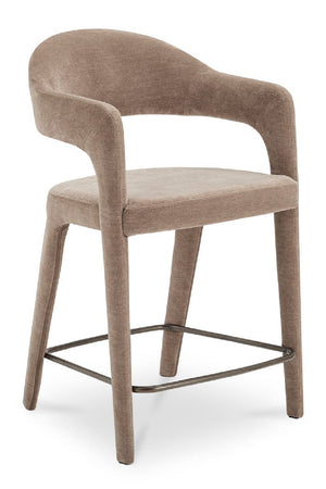 Open Barrel-Back Counter Stool | Novi Living Martens | Oroa.com