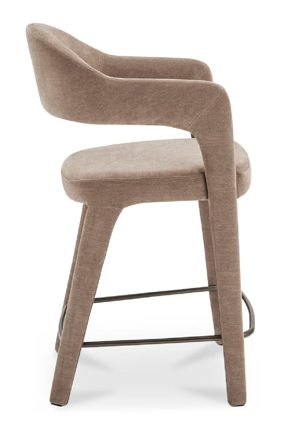 Open Barrel-Back Counter Stool | Novi Living Martens | Oroa.com