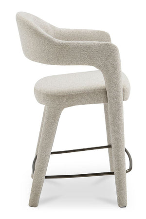 Open Barrel-Back Counter Stool | Novi Living Martens | Oroa.com