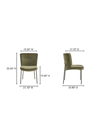 Blackened Bronze Frame Dining Chairs (2) | Novi Living Early | Oroa.com