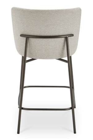   Modern European furniture - Barrel Back Fabric Counter Stool - www.oroa.com | Oroa.com