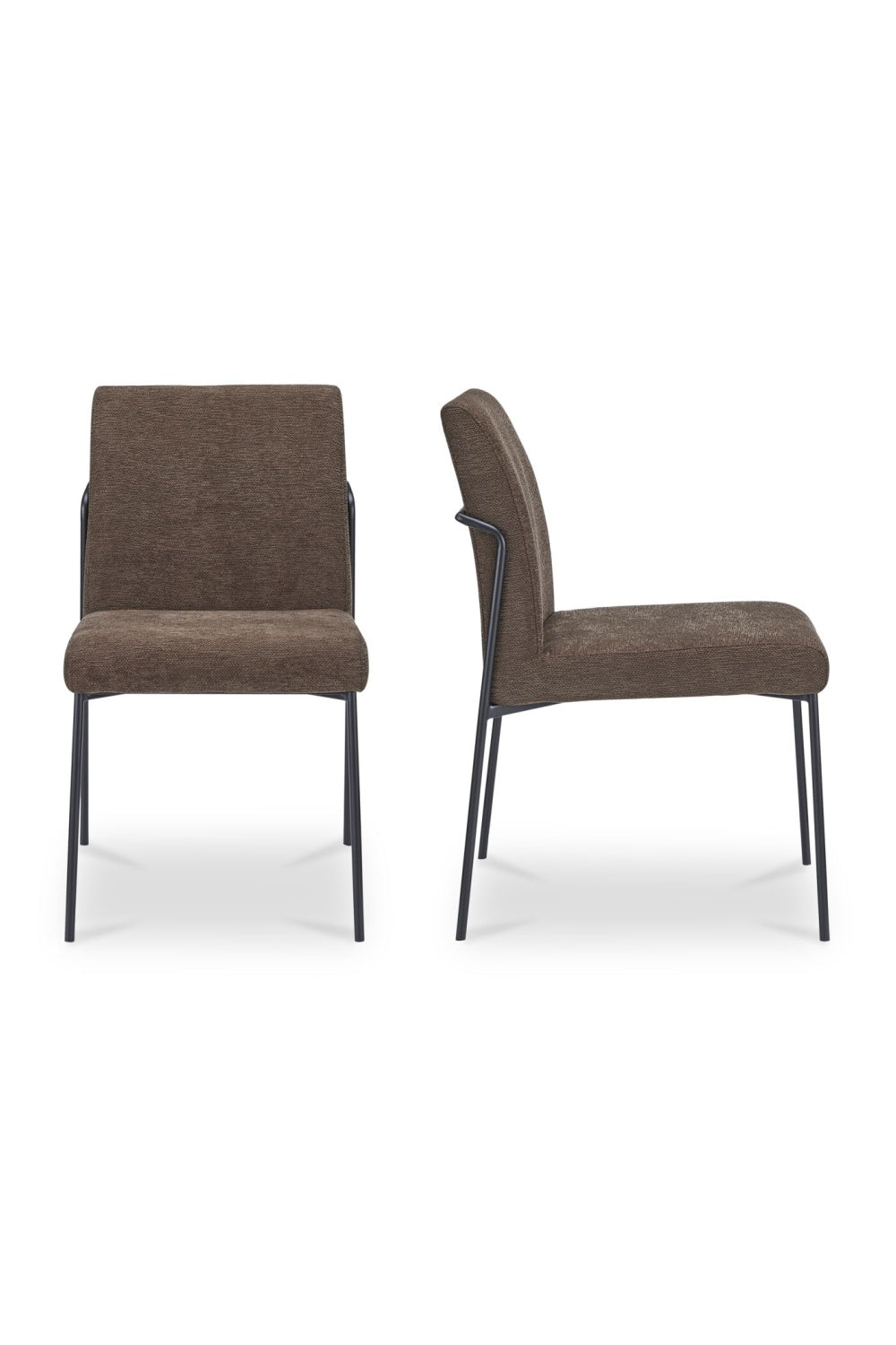   Modern European furniture - Minimalist Padded Dining Chairs (2) - www.oroa.com | Oroa.com