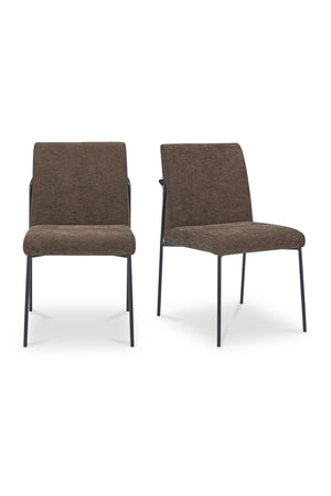   Modern European furniture - Minimalist Padded Dining Chairs (2) - www.oroa.com | Oroa.com