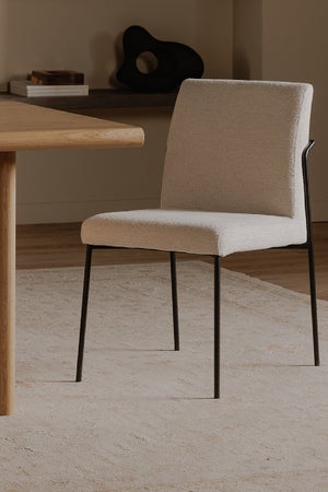   Modern European furniture - Minimalist Padded Dining Chairs (2) - www.oroa.com | Oroa.com