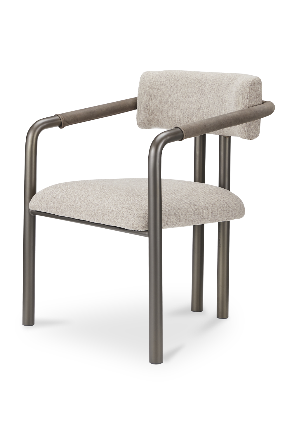 Brown Fabric Dining Chair | Novi Living Cassidy | Oroa.com