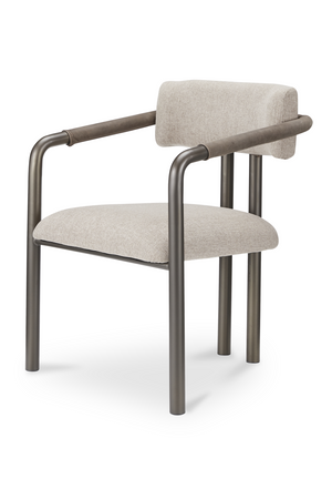 Brown Fabric Dining Chair | Novi Living Cassidy | Oroa.com