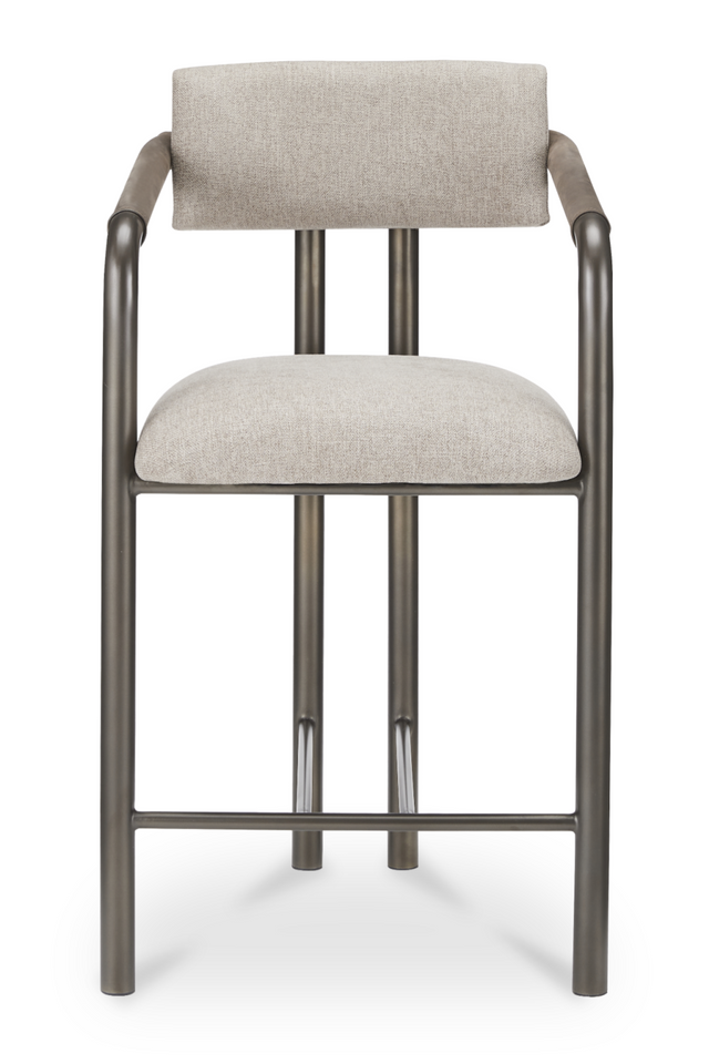 Brown Fabric Counter Stool | Novi Living Cassidy | Oroa.com
