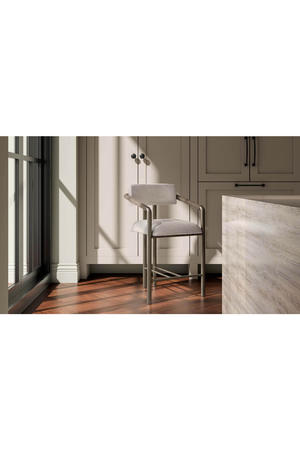 Brown Fabric Counter Stool | Novi Living Cassidy | Oroa.com