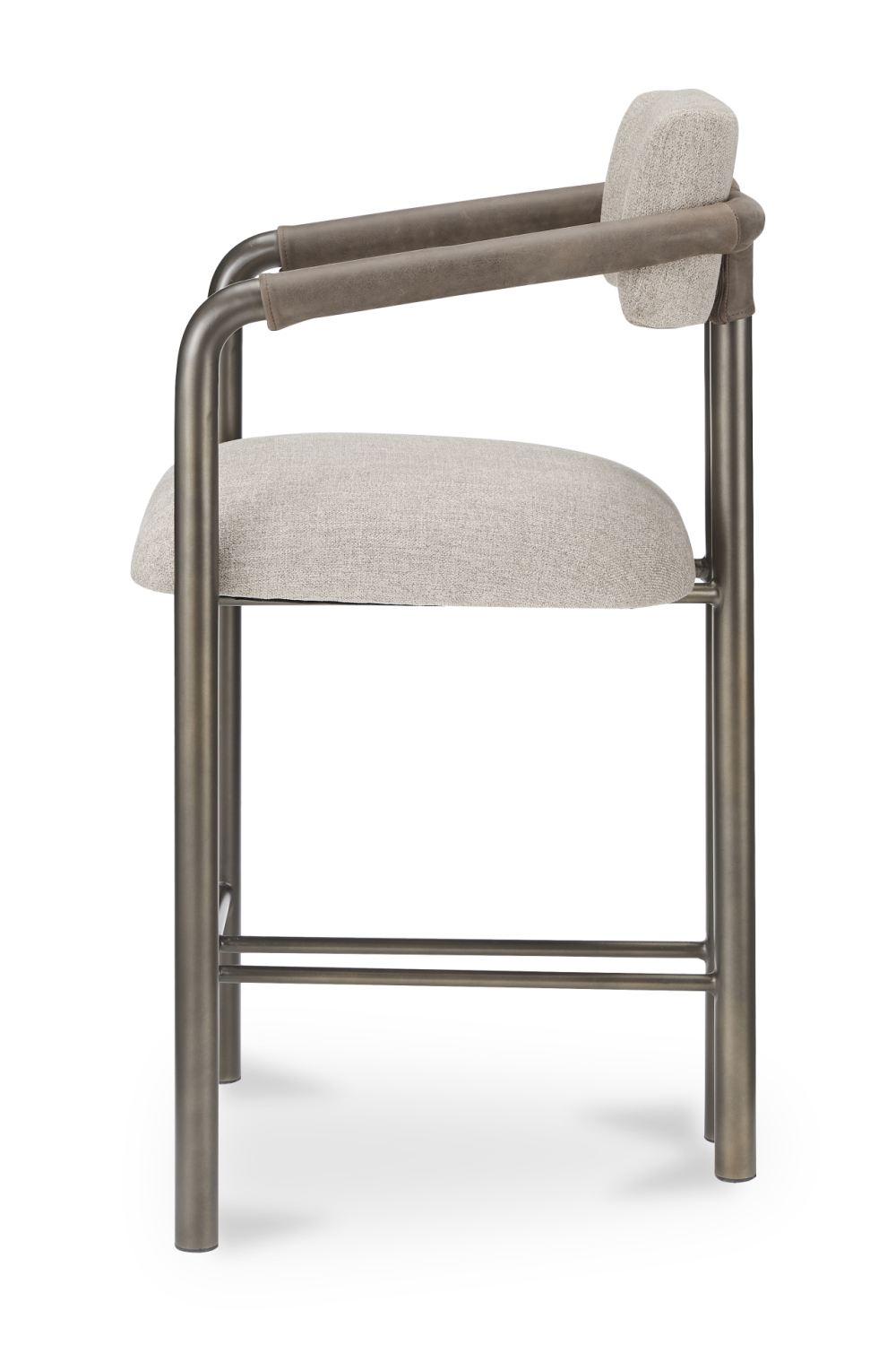 Brown Fabric Counter Stool | Novi Living Cassidy | Oroa.com