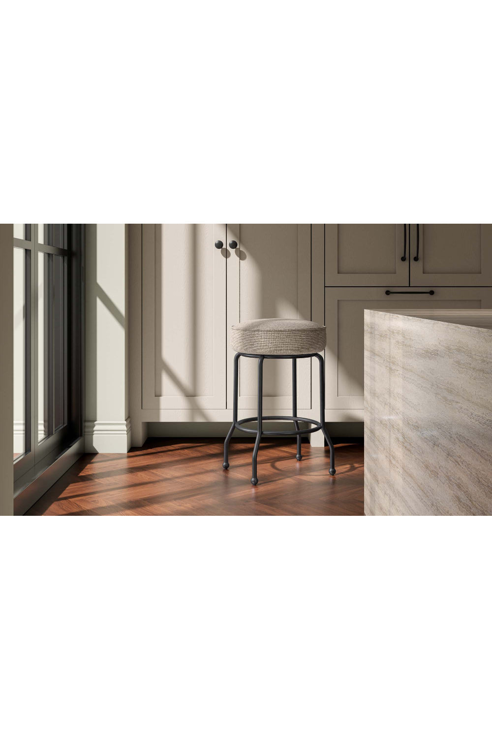 Padded Seat Swivel Counter Stool | Novi Living Kelsey | Oroa.com