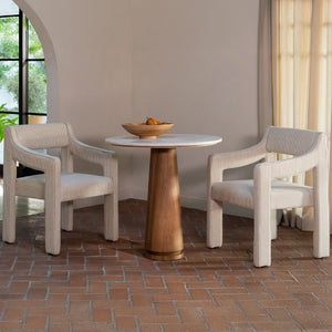 Upholstered Sloped-Arm Dining Chair | Novi Living Elise