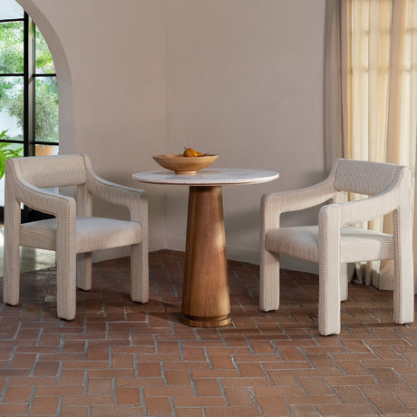 Upholstered Sloped-Arm Dining Chair | Novi Living Elise