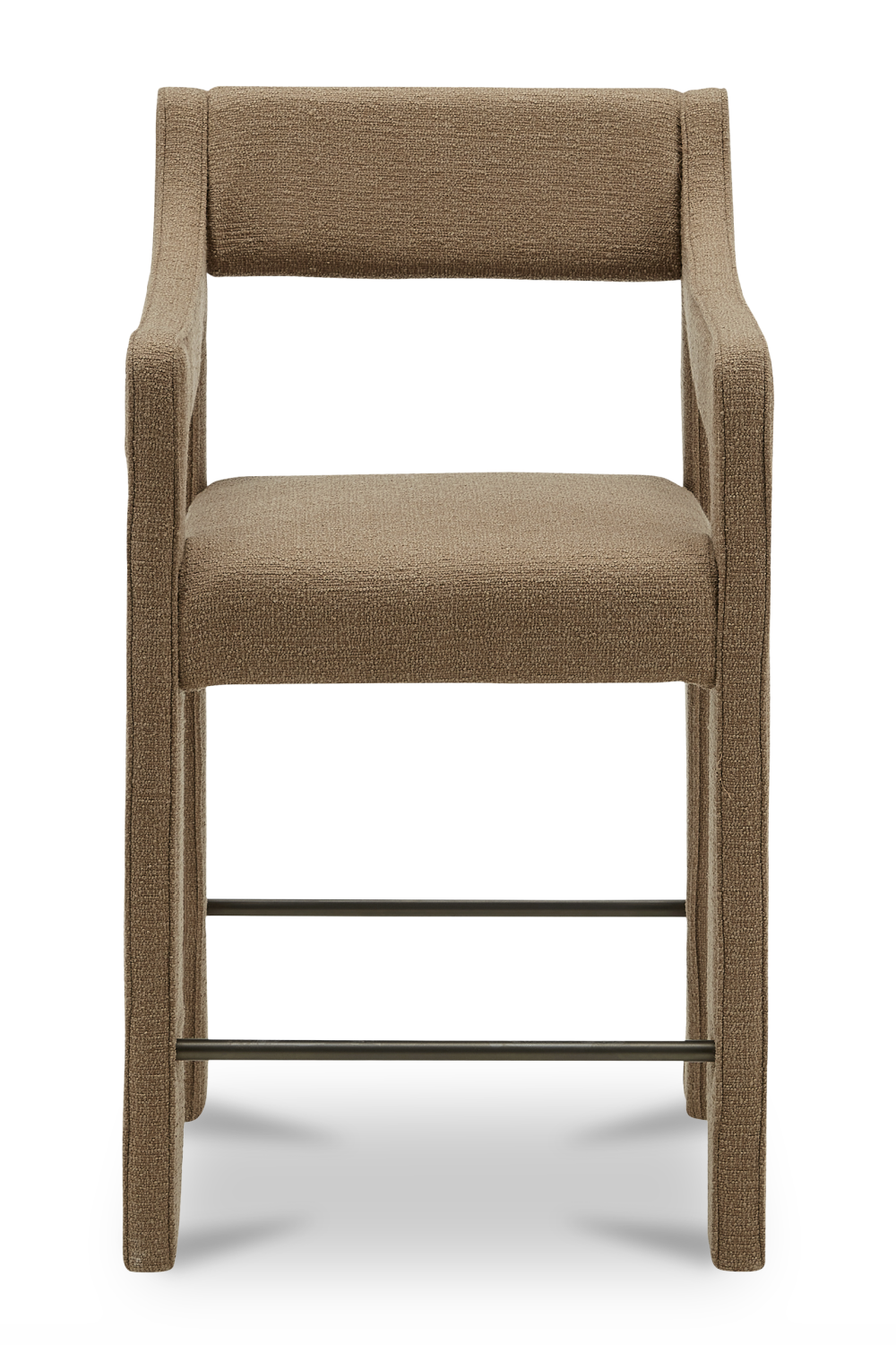 Upholstered Sloped-Arm Counter Stool | Novi Living Elise | Oroa.com