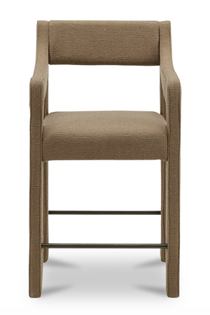 Upholstered Sloped-Arm Counter Stool | Novi Living Elise | Oroa.com
