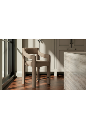Upholstered Sloped-Arm Counter Stool | Novi Living Elise | Oroa.com