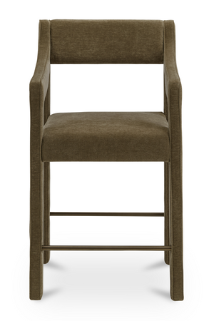 Upholstered Sloped-Arm Counter Stool | Novi Living Elise | Oroa.com