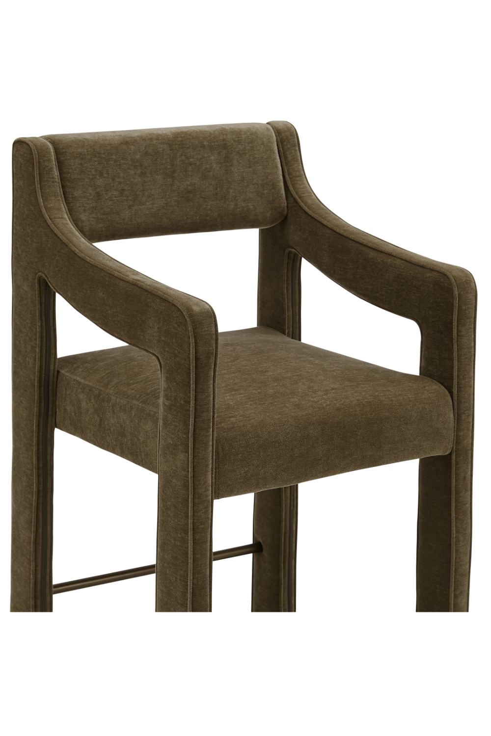 Upholstered Sloped-Arm Counter Stool | Novi Living Elise | Oroa.com