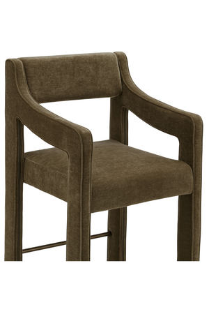 Upholstered Sloped-Arm Counter Stool | Novi Living Elise | Oroa.com