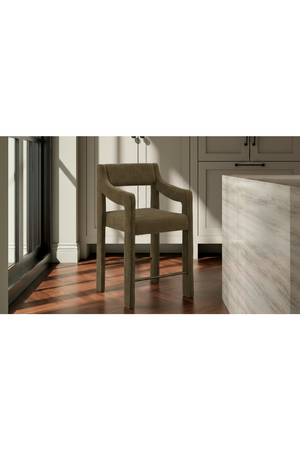 Upholstered Sloped-Arm Counter Stool | Novi Living Elise | Oroa.com