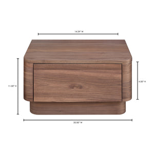   Modern European furniture - 1-Drawer Wooden Nightstand S - www.oroa.com | Oroa.com