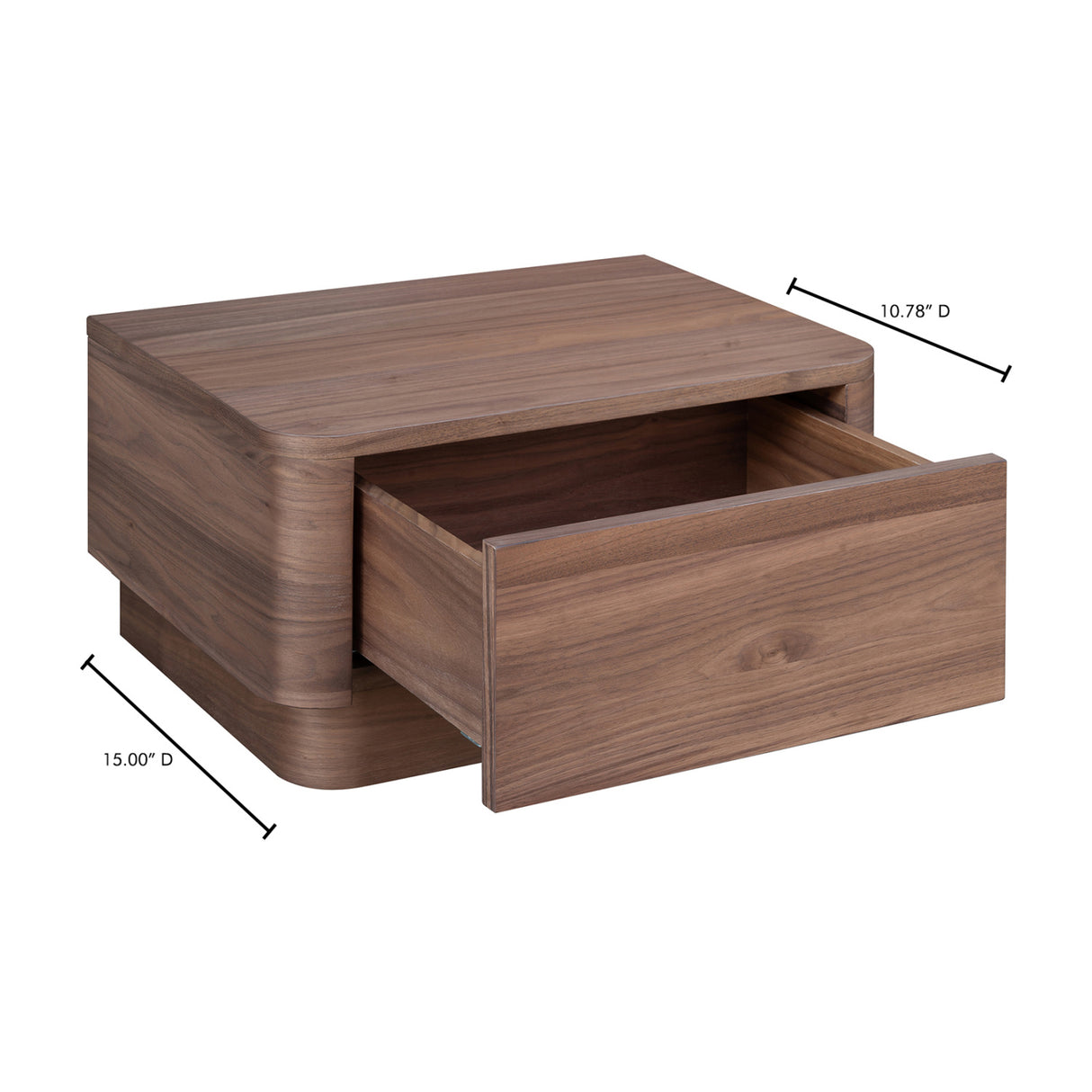   Modern European furniture - 1-Drawer Wooden Nightstand S - www.oroa.com | Oroa.com