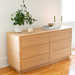   Modern European furniture - 6-Drawer Wooden Dresser - www.oroa.com | Oroa.com