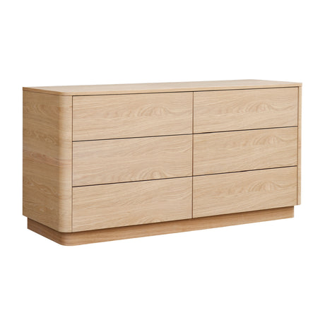 Modern European furniture - 6-Drawer Wooden Dresser - www.oroa.com