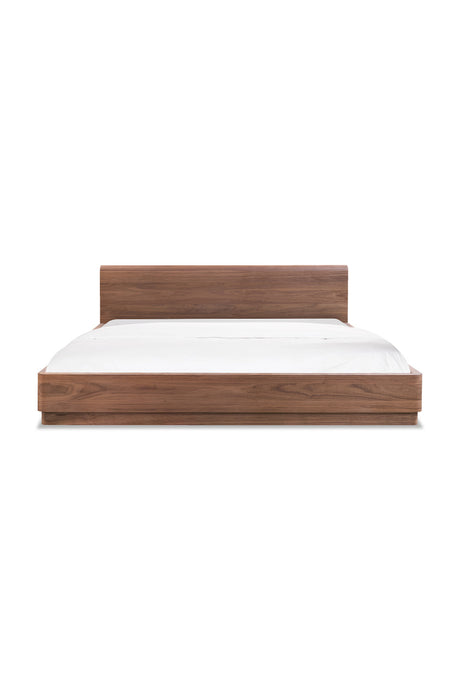 Walnut Veneer Bed | Novi Living Round Off | Oroa.com