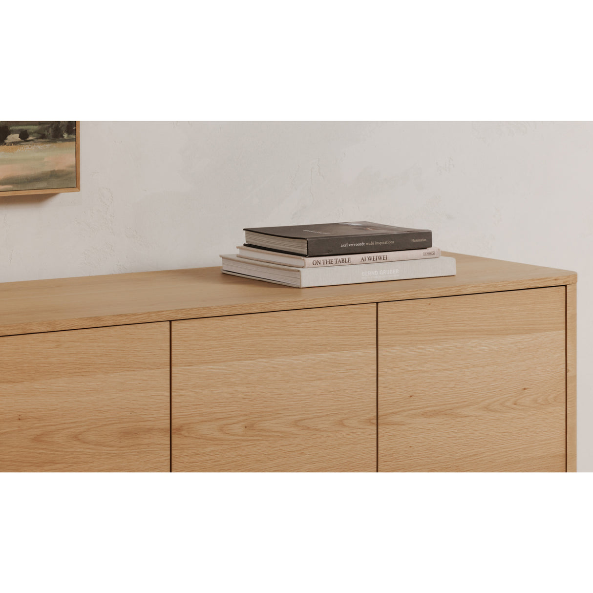 4-Door Wooden Sideboard | Novi Living Round Off | Oroa.com