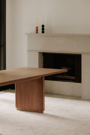 Rectangular Oak Dining Table | Novi Living Round Off | Oroa.com