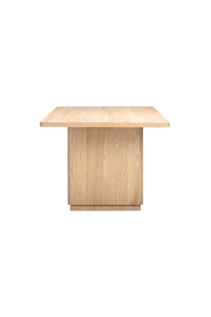 Rectangular Oak Dining Table | Novi Living Round Off | Oroa.com