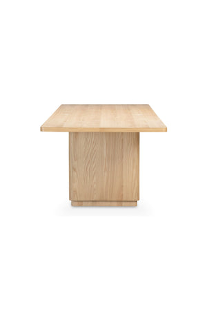 Rectangular Oak Dining Table | Novi Living Round Off | Oroa.com