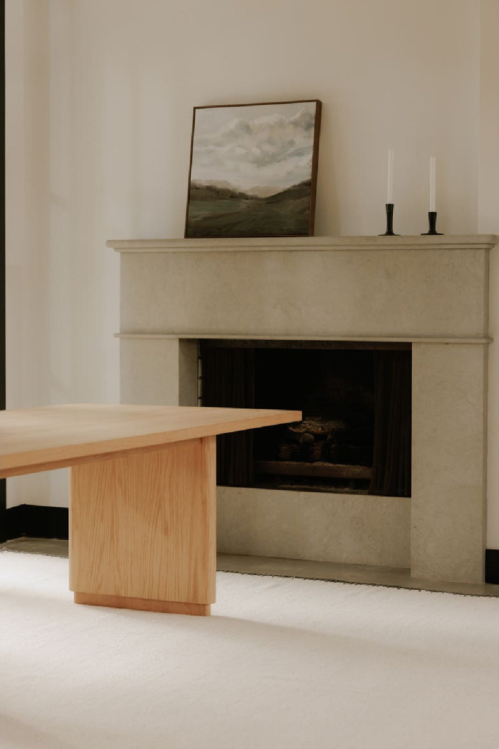 Rectangular Oak Dining Table | Novi Living Round Off | Oroa.com