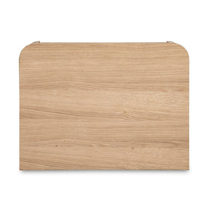 2-Drawer Wooden Tall Nightstand | Novi Living Round Off | Oroa.com