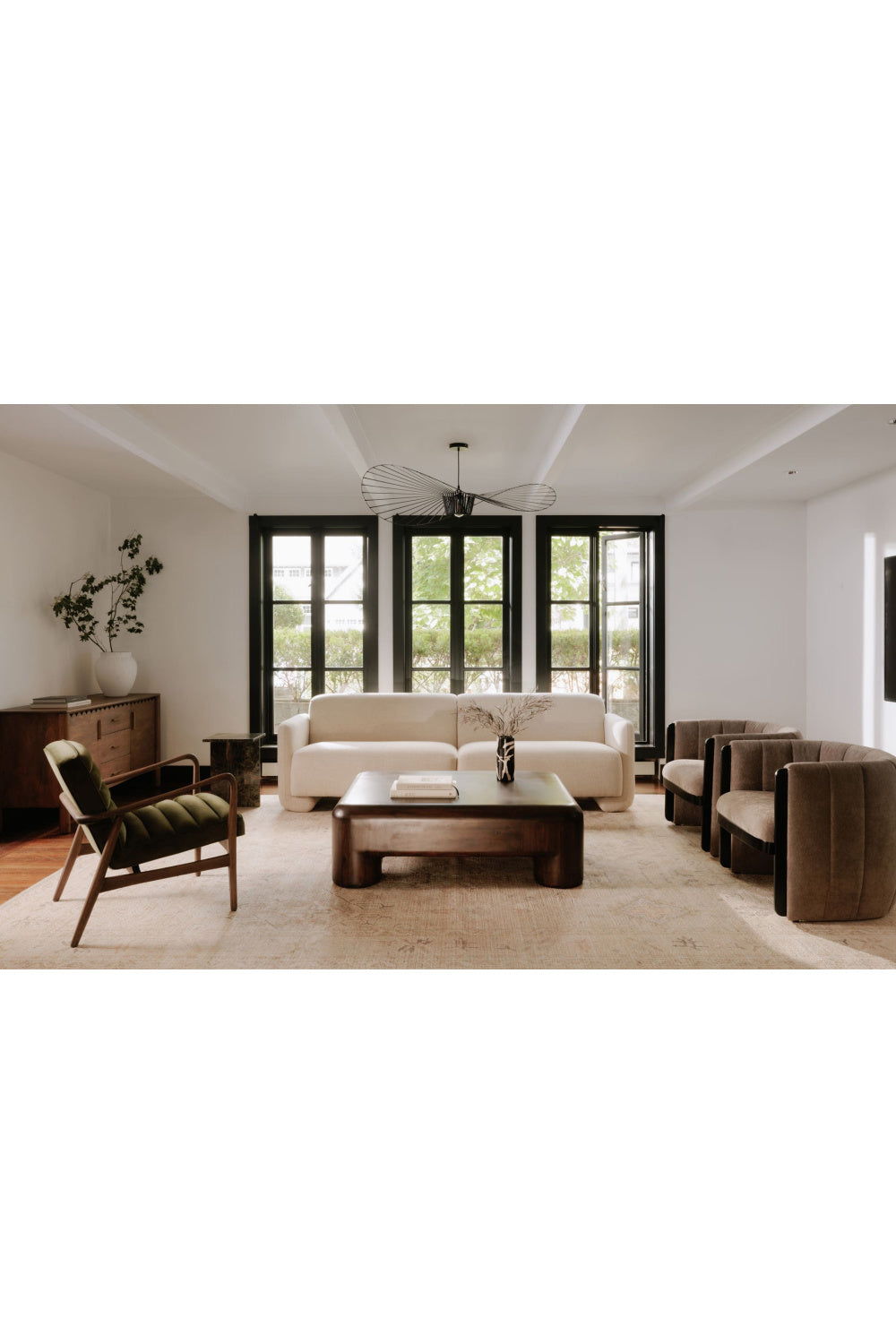 Modern European furniture - Brown Acacia Coffee Table - www.oroa.com